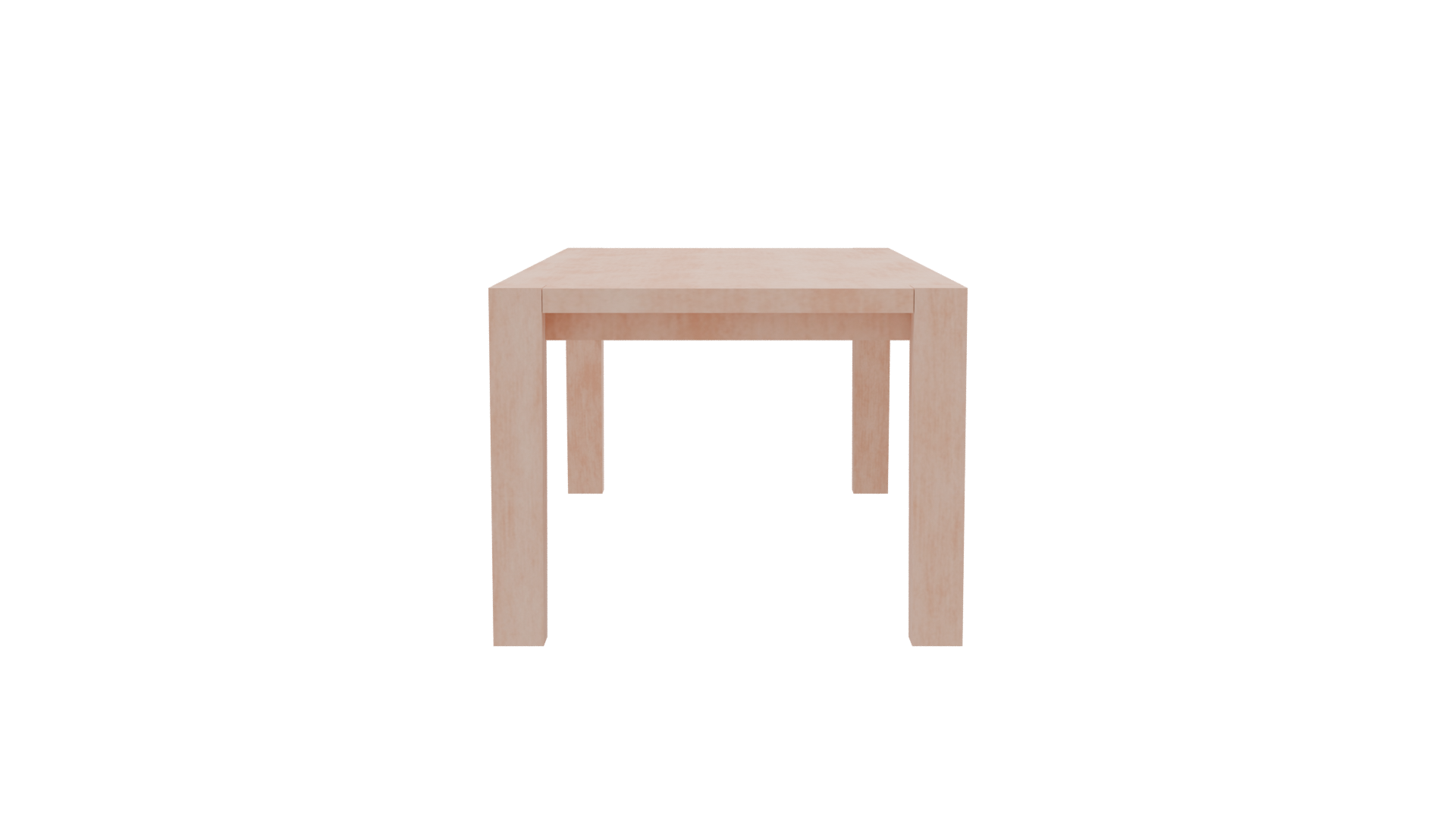 Stylish Minimalist Dining Table 3D - Professional 3D Model Render 8