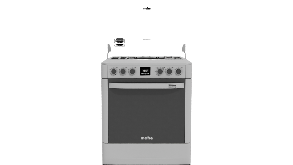 Compact Gas Stove 3D Model - Professional 3D Model Render 11