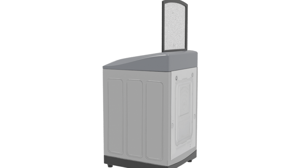 Modern Washing Machine 3D Model - Professional 3D Model Render 3