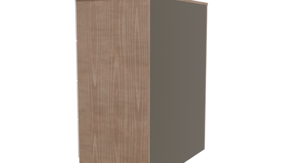 Contemporary Four-Drawer Storage Chest 3D Model - Professional 3D Model Render 3