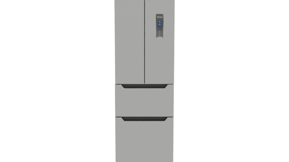 Sleek Stainless Steel Refrigerator 3D - Professional 3D Model Render 11
