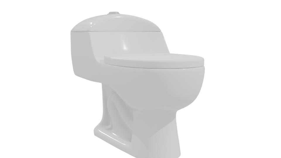 Stylish Bathroom Toilet 3D Model - Professional 3D Model Render 10