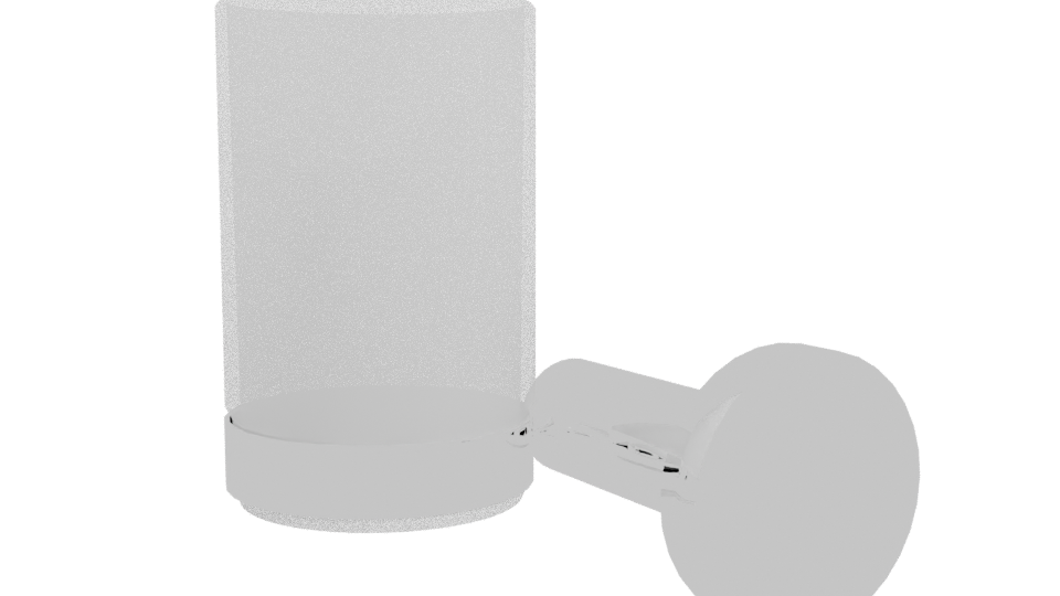 Stylish Bathroom Glass Holder 3D - Professional 3D Model Render 4