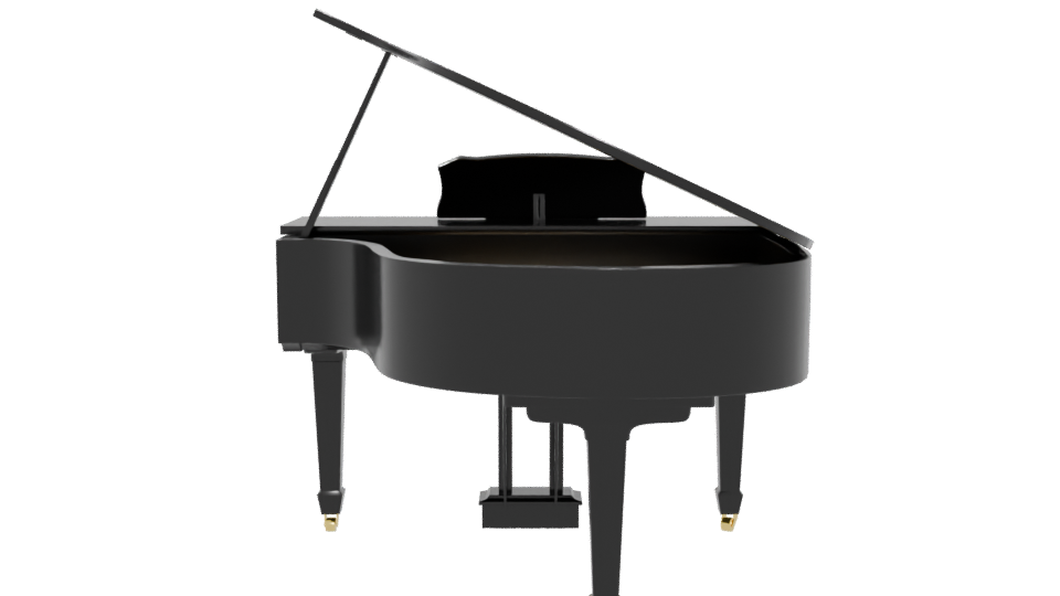 Elegant Grand Piano 3D Model - Professional 3D Model Render 5