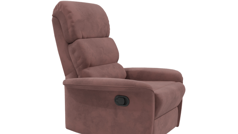 Stylish Minimalist Recliner Chair 3D Model - Professional 3D Model Render 9