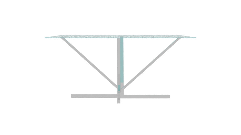 Stylish Modern Glass Table 3D - Professional 3D Model Render 11