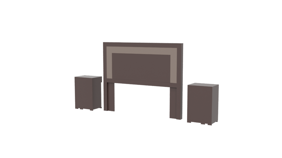 Stylish Bedroom Furniture Set 3D - Professional 3D Model Render 6