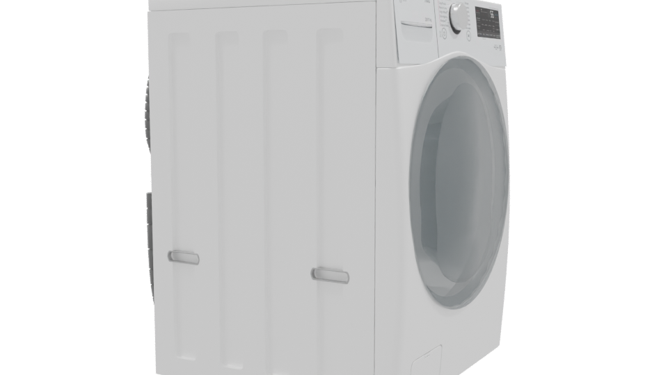 High-Quality Front-Loading Washer 3D - Professional 3D Model Render 9