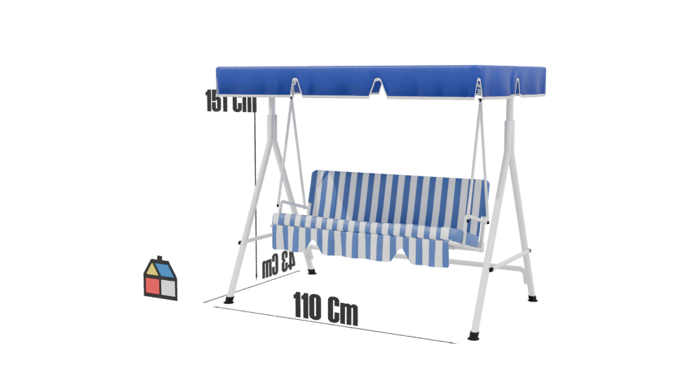 Model 7ea1b5d9 Outdoor Lounge Chair 3D - Professional 3D Model Render 3