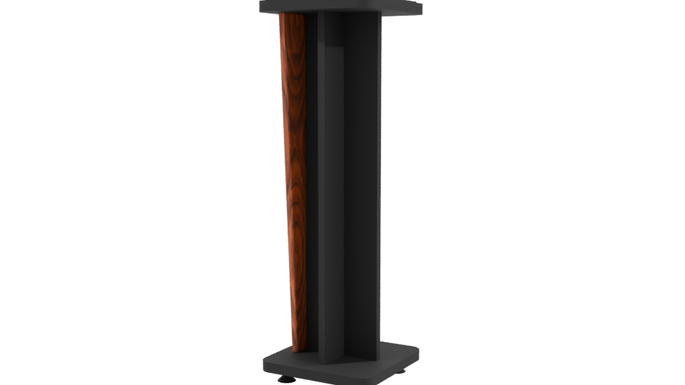 Stylish Wooden Podium Model 3D - Professional 3D Model Render 3