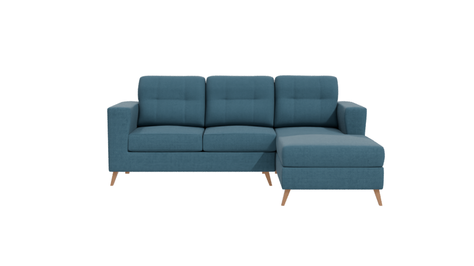 Modern Fabric Sectional Sofa 3D Model - Professional 3D Model Render 11