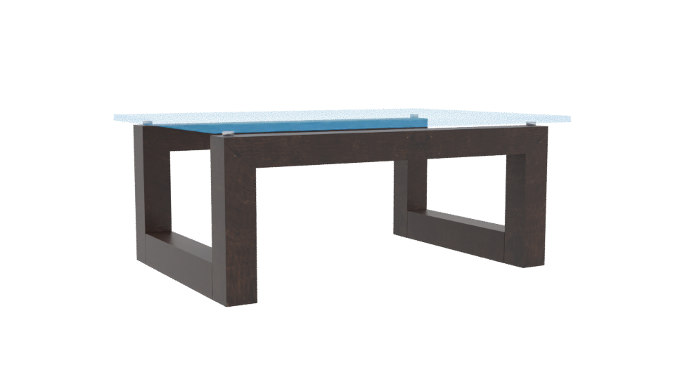 Modern Glass Table 3D Model - Professional 3D Model Render 10