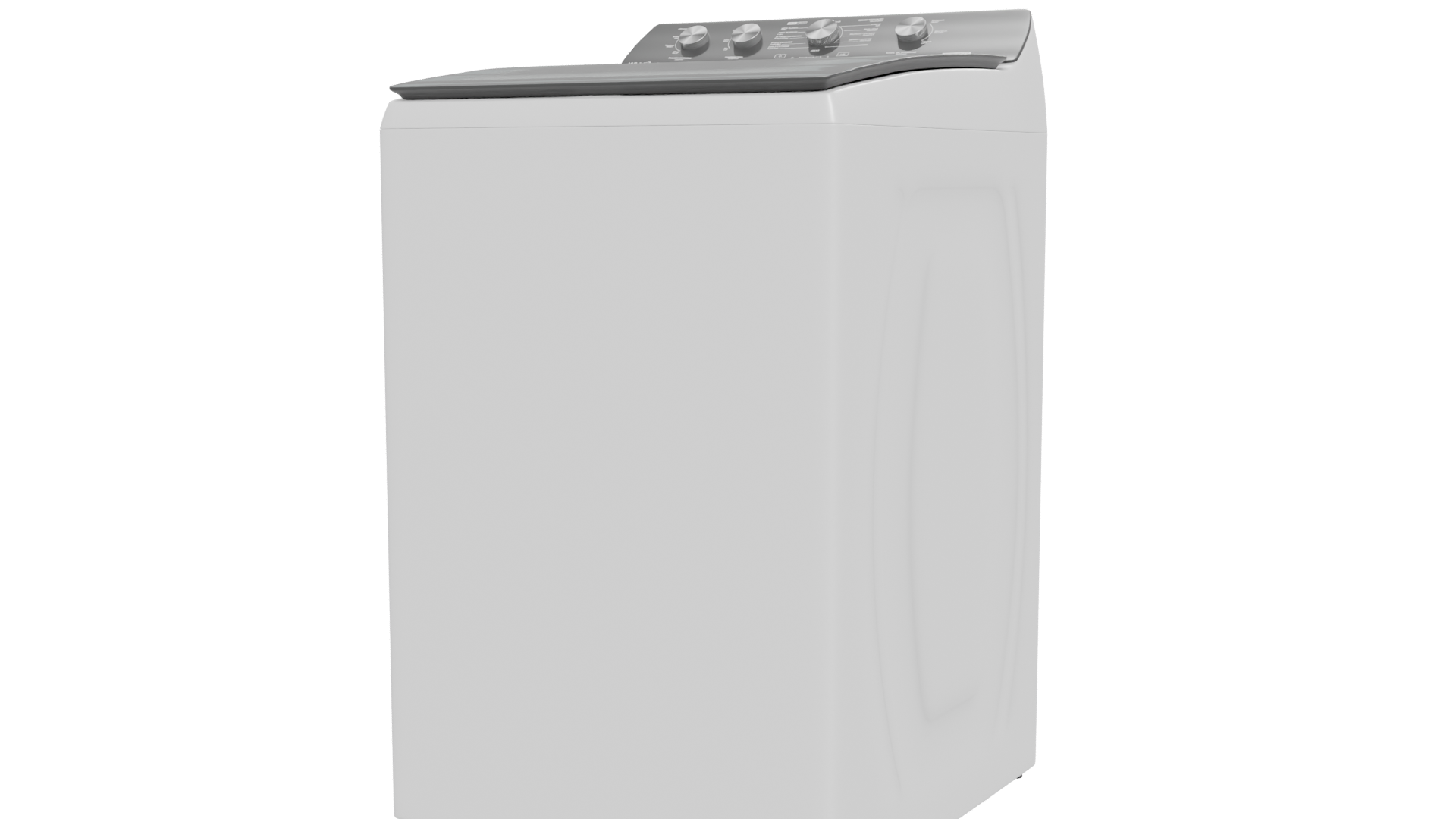 Top-Load Washing Machine 3D Model - Professional 3D Model Render 12