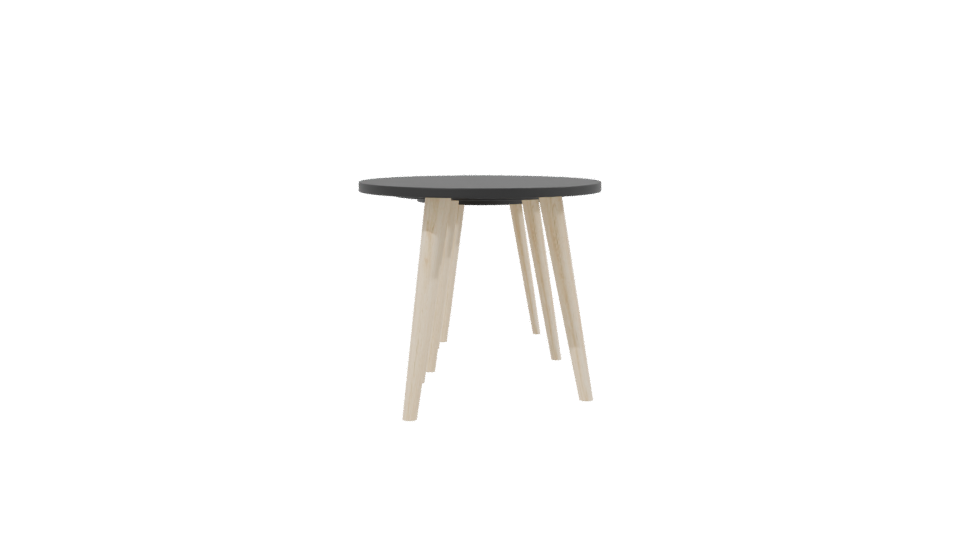 Stylish Minimalist Side Tables Set - Professional 3D Model Render 2