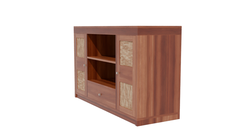 Stylish Wooden Console Table 3D - Professional 3D Model Render 13