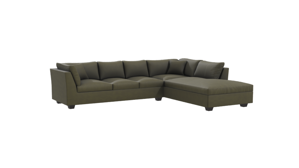 Contemporary L-Shaped Sofa 3D - Professional 3D Model Render 10