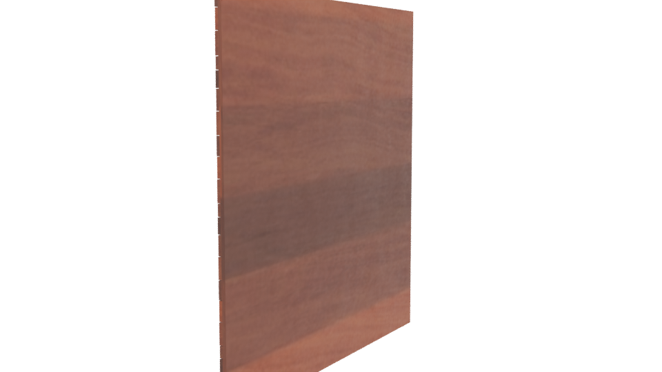 Stylish Wooden Wall Panel 3D - Professional 3D Model Render 3