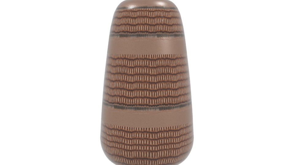 Stylish Ceramic Vase 3D Model - Professional 3D Model Render 3