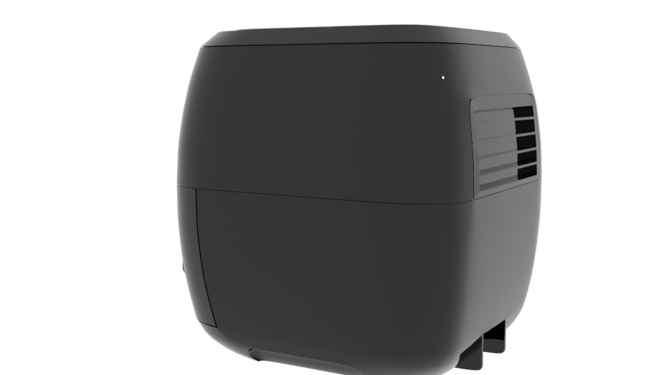 Stylish Air Fryer 3D Model - Professional 3D Model Render 3