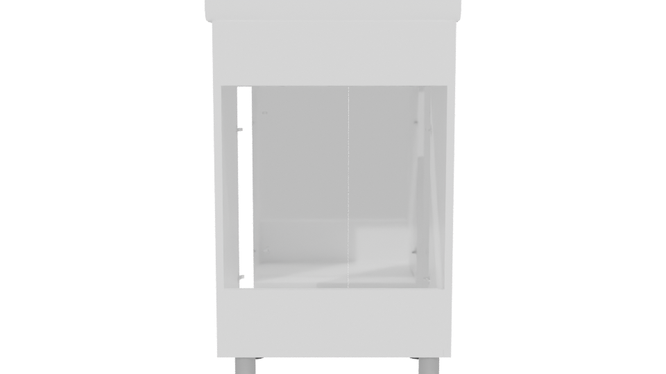 Sleek Minimalist Bathroom Cabinet 3D - Professional 3D Model Render 5