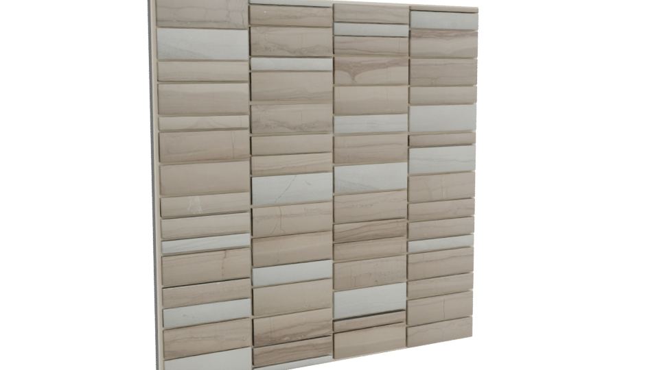 Elegant Decorative Wall Tiles 3D - Professional 3D Model Render 10