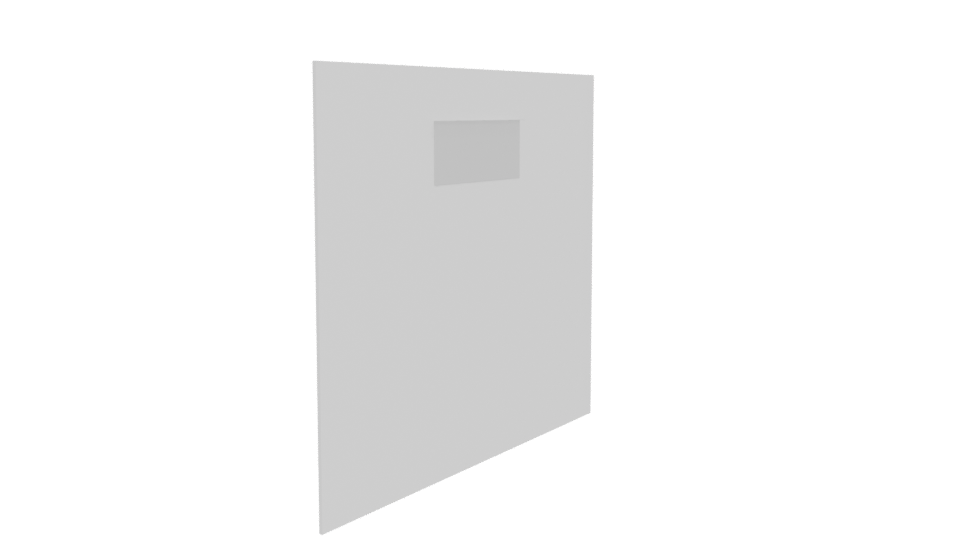 Minimalist Wall-Mounted Frame 3D - Professional 3D Model Render 3