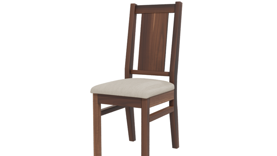 Modern Wooden Chair 3D Model - Professional 3D Model Render 12