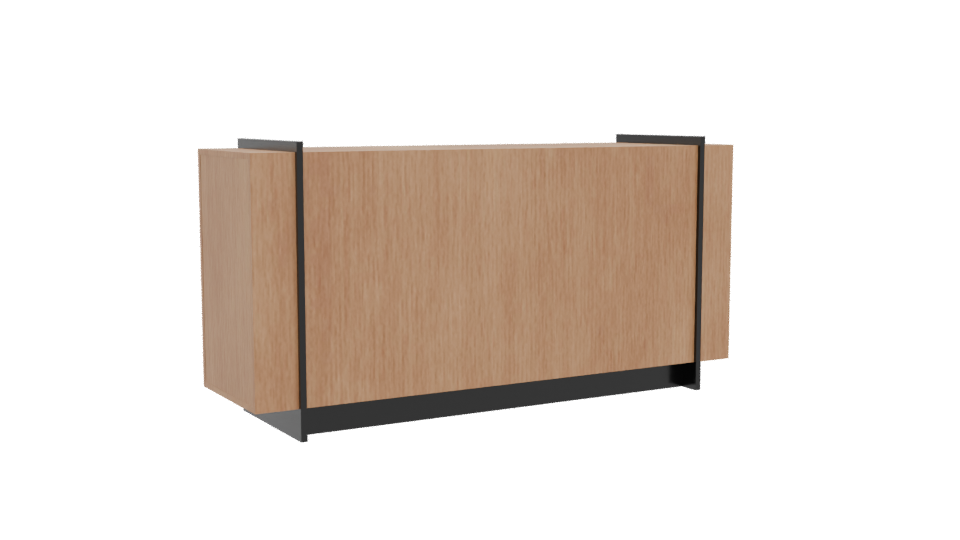Contemporary Wooden Cabinet 3D - Professional 3D Model Render 4