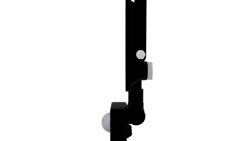 Motion Sensor LED Floodlight Model - Professional 3D Model Render 2