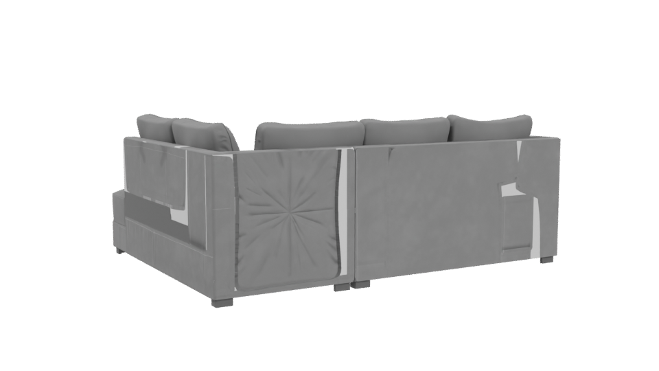 Luxurious Sectional Sofa 3D Model - Professional 3D Model Render 4