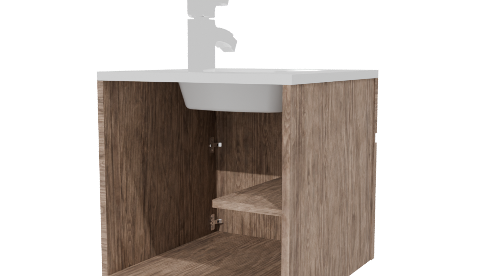 Stylish Modern Bathroom Sink Unit 3D Model - Professional 3D Model Render 6