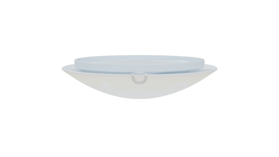 Elegant Ceramic Dish 3D Model - Professional 3D Model Render 5