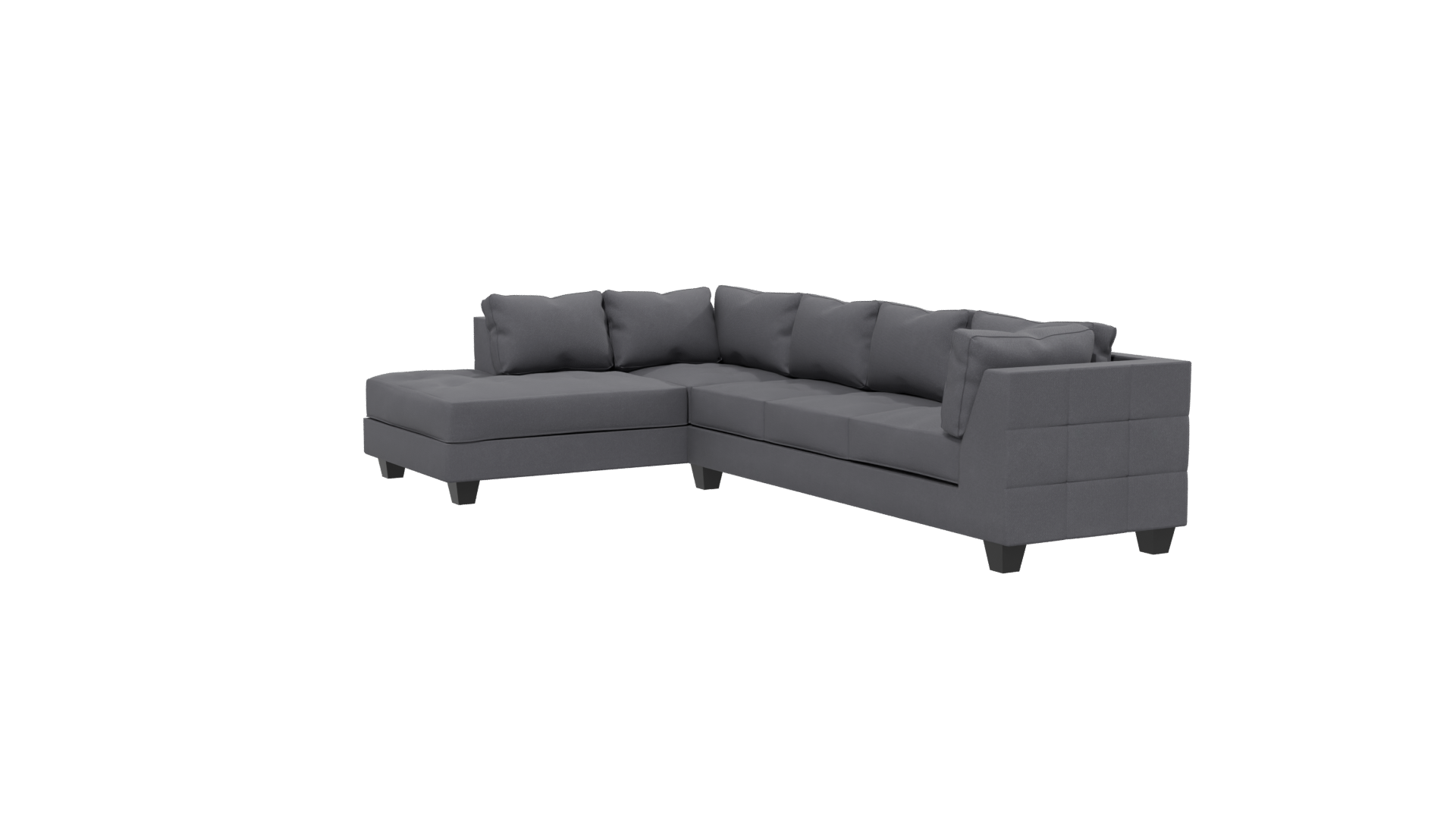 Stylish Modern Sectional Sofa 3D Model - Professional 3D Model Render 13