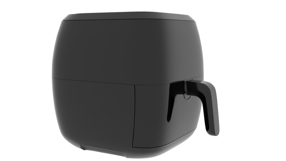 Stylish Air Fryer 3D Model - Professional 3D Model Render 9
