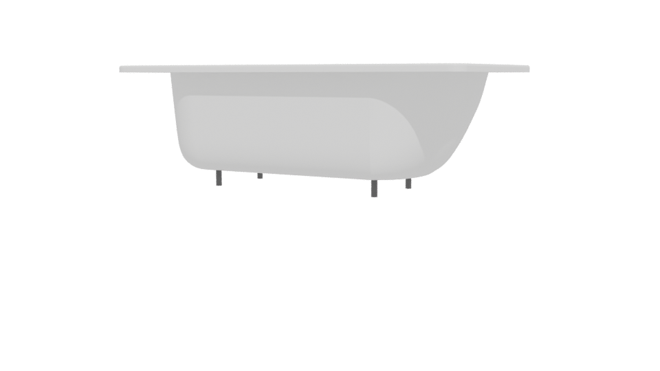 Elegant Freestanding Bathtub Model - Professional 3D Model Render 12