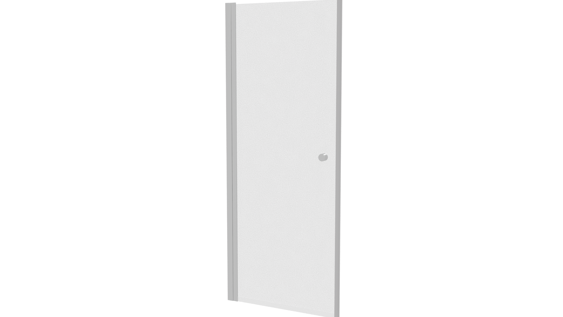 Stylish Modern Glass Door Model - Professional 3D Model Render 12