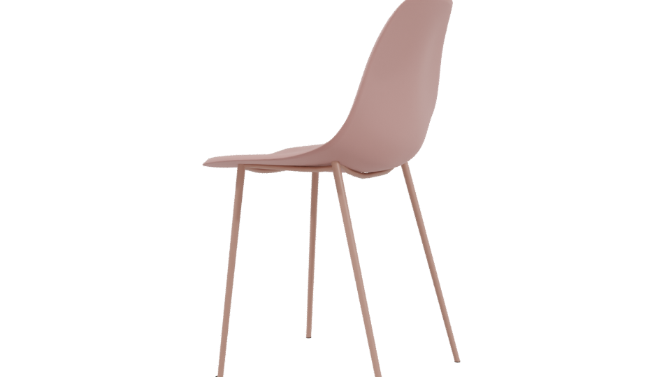 Stylish Minimalist Dining Chair 3D - Professional 3D Model Render 3