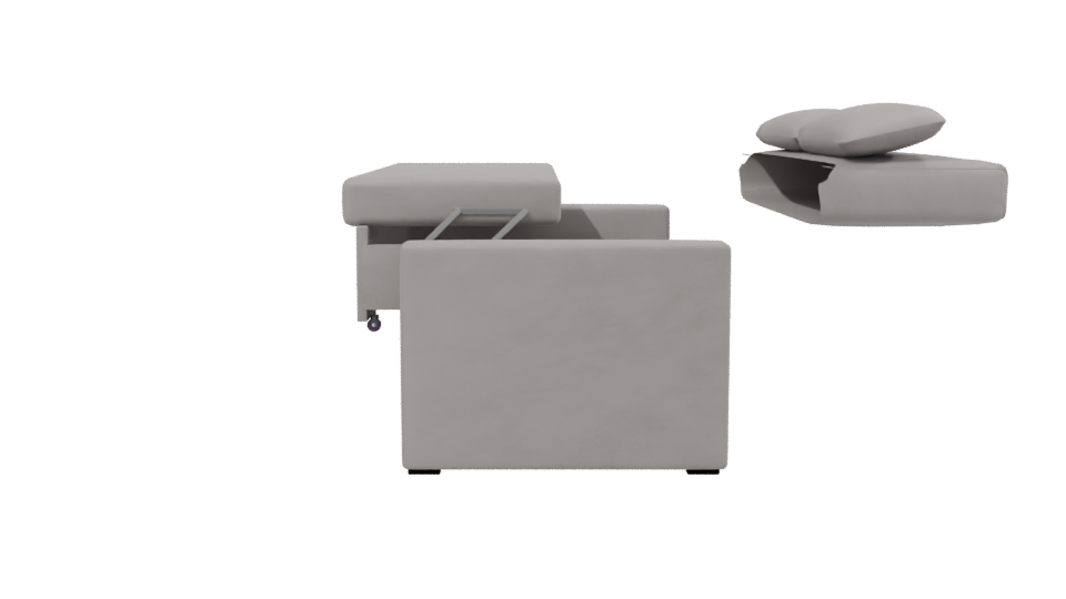 Stylish Modern Sofa Bed 3D - Professional 3D Model Render 2