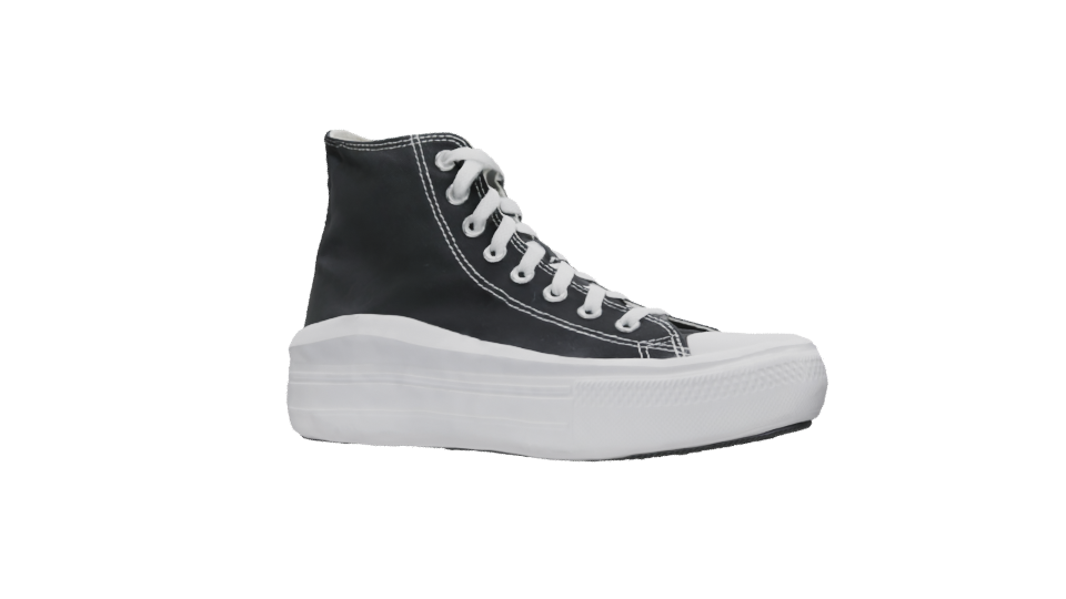 High-Top Canvas Sneakers Model - Professional 3D Model Render 12