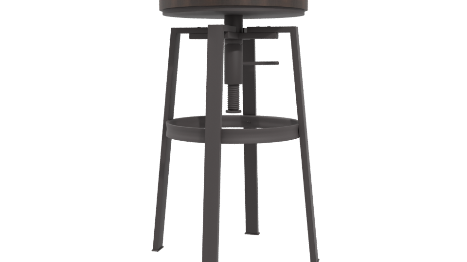PISO Bar Stool 3D Model - Professional 3D Model Render 4