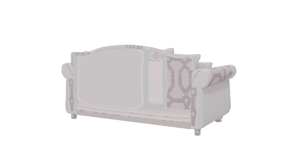 Elegant Vintage Sofa 3D Model - Professional 3D Model Render 6