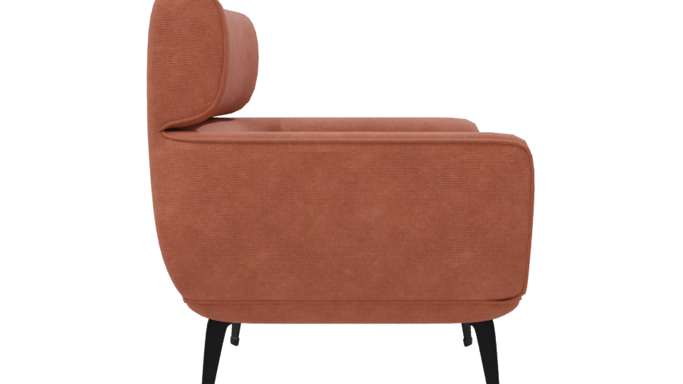 Contemporary Fabric Lounge Chair 3D - Professional 3D Model Render 8