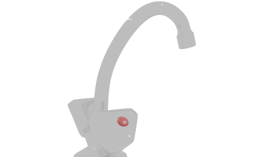 Vertical Kitchen Faucet Perugia 3D - Professional 3D Model Render 10