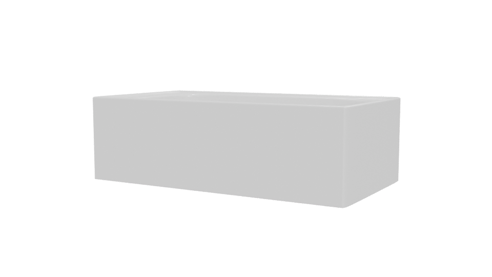 Minimalist Bathtub 3D Model - Professional 3D Model Render 12