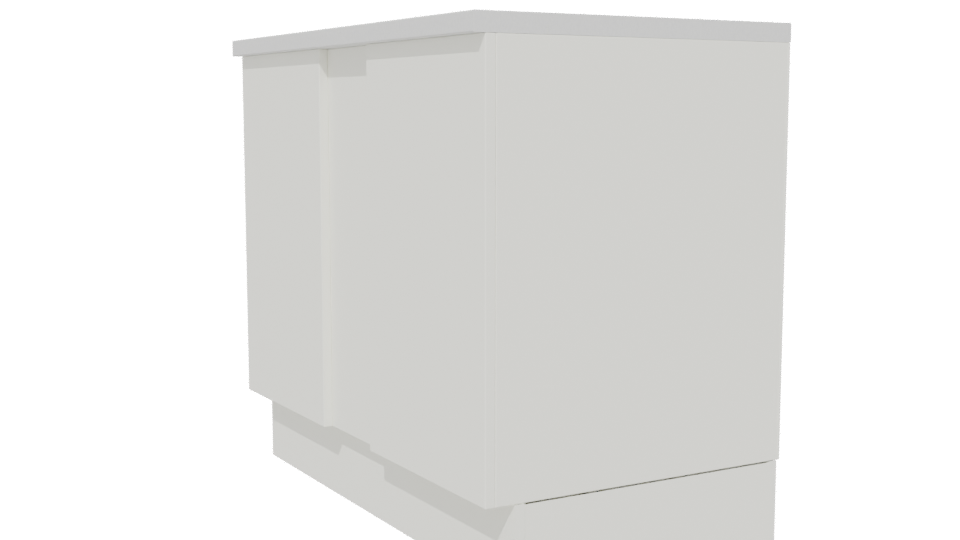 Minimalist Cabinet Storage Unit 3D - Professional 3D Model Render 13