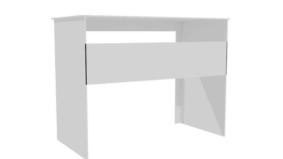 Sleek Minimalist Desk 3D Model - Professional 3D Model Render 4