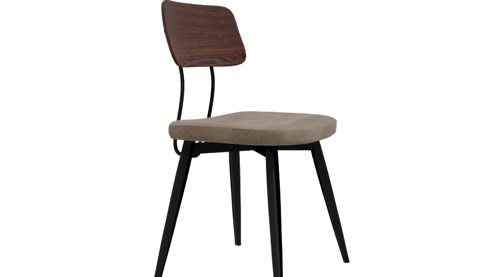 Stylish Modern Dining Chair 3D Model - Professional 3D Model Render 9