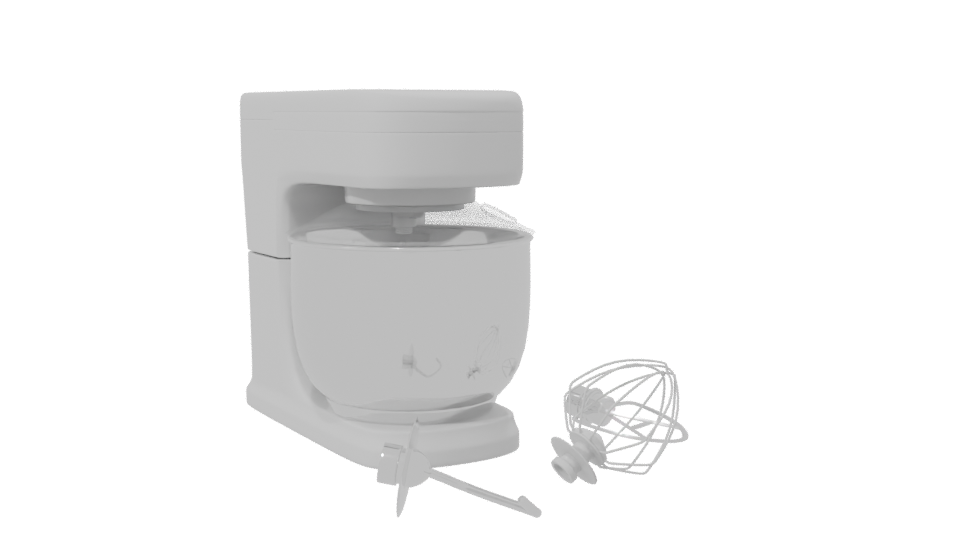 Stylish Kitchen Mixer Model 3D - Professional 3D Model Render 7