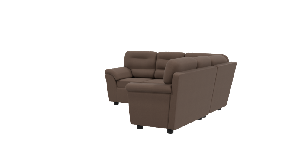 Stylish Sectional Sofa 3D Model - Professional 3D Model Render 3