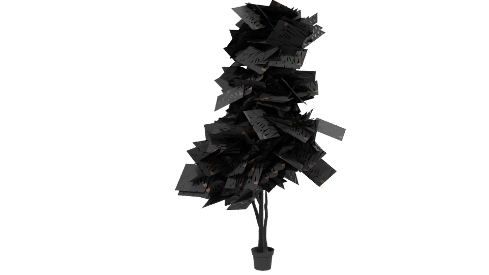 Realistic Potted Plant Model - Professional 3D Model Render 13